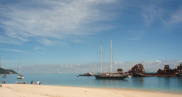 Boat at Tangalooma