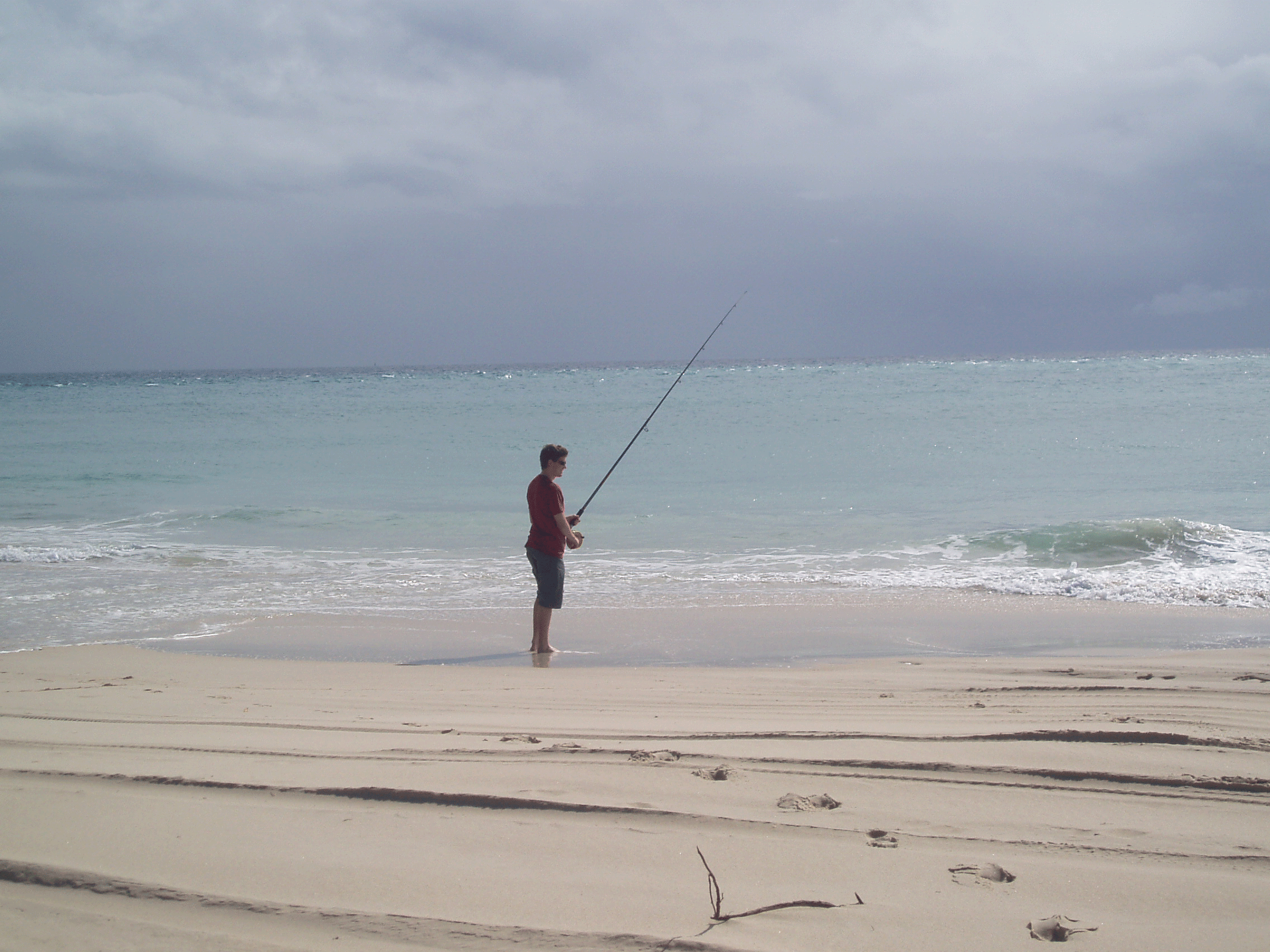 Storm near Moreton Island